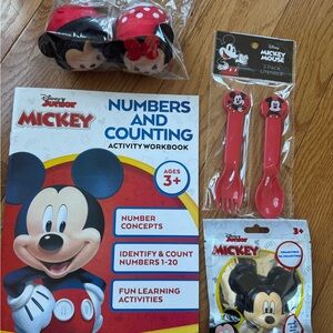 Disney Mickey Mouse Numbers and Counting Activity Set - Red and Blue